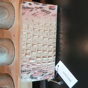 NWT Brahmin Skyler Leopard wallet